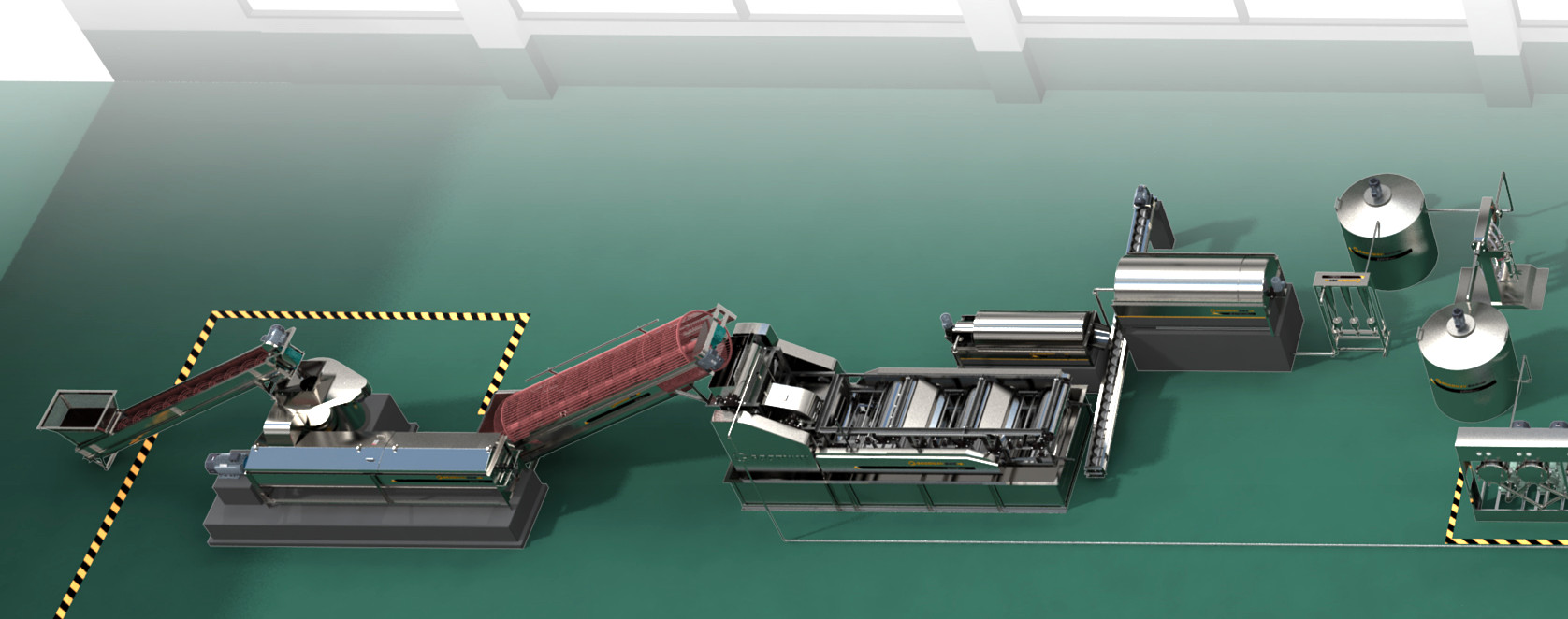 四種不同類型薯類淀粉生產線的區別  簡易型與實用型